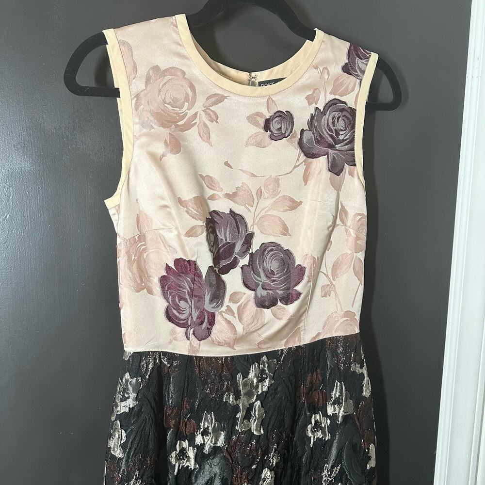 Dolce & Gabbana Women's Floral Jacquard Silk Blend Sleeveless Dress Size 42 - Picture 2 of 7